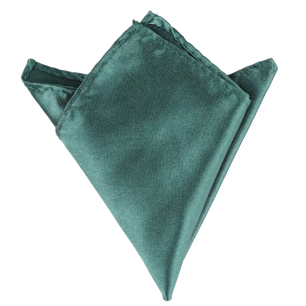

Handmade for Wedding Dress Party Solid Men Hanky Formal Suit Square Plain Pocket Silk Hanky Pocket Square Handkerchief