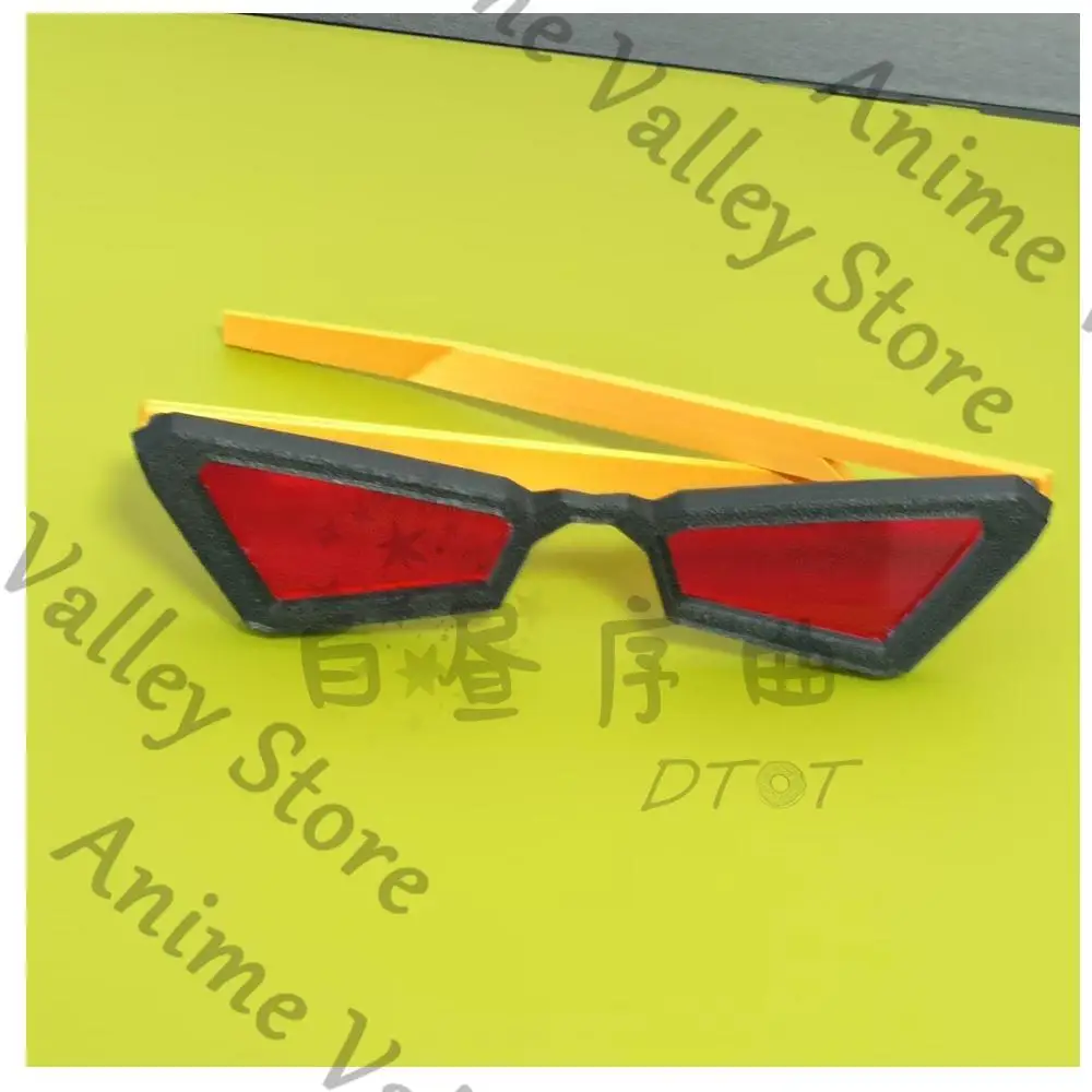 Anime Zenless Zone Zero Burnice Whita Cosplay Glasses Prop Cartoon Eyewear Eyeglasses Spectacles Red Lens Ornament Property Gift