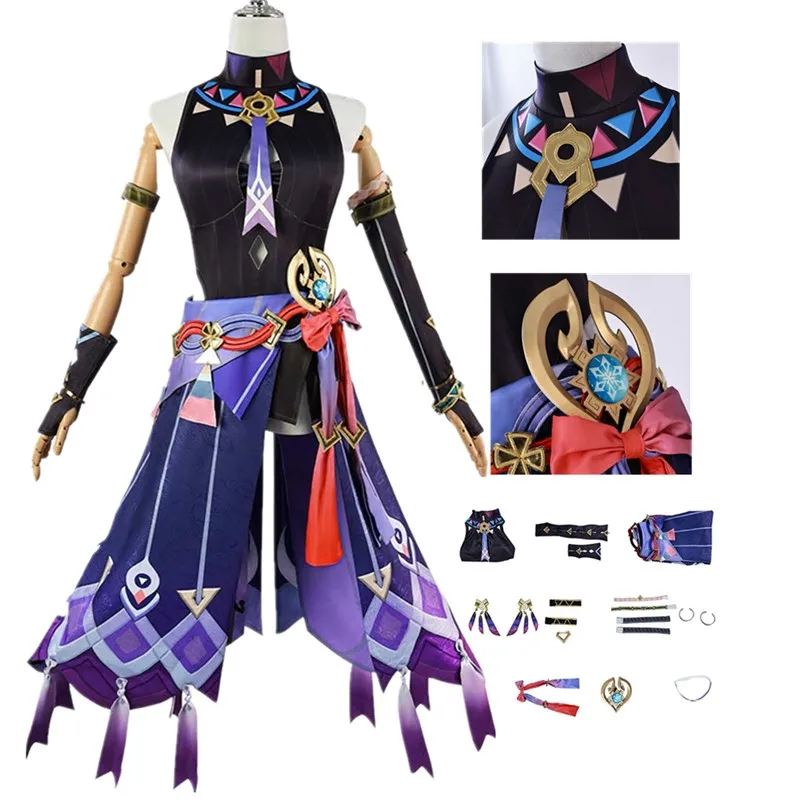 

Genshin Impact Disguise Citlali Cosplay Costume Adult Women Fantasia Top Skirt Gloves Outfits Halloween Carnival Party Suit