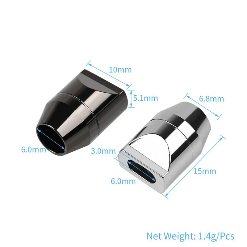 Earphone Slider Connector 6.8mm to 3.4mm Aluminum Alloy Y Splitter Audio Jack Consumer Electronics For 8 Core Upgrade Cable