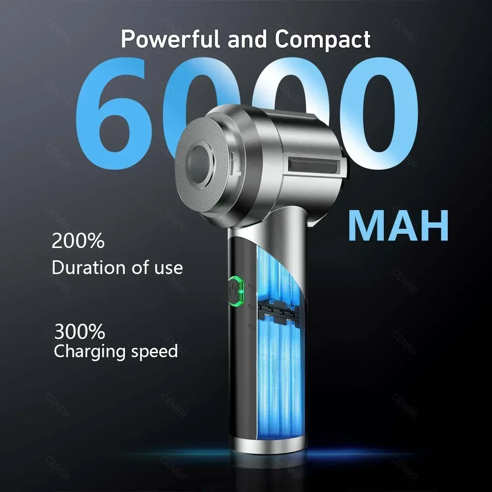 CENRR Mini Car Vacuum Cleaner 998000PA Strong Suction Portable Handheld Vacuum Cleaner Wireless Powerful Car vacuum Cleaner