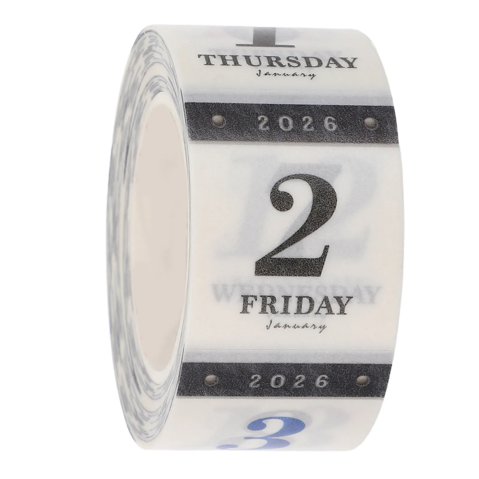 

1 Roll 365 Day Date Stickers for 2026, Planner Number Sticker Roll, Daily Schedule Journaling Scrapbooking Supplies for Planners