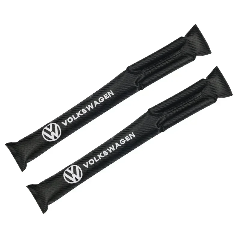 

Защитная накладка из углеродного волокна для зазора между сиденьями автомобиля, герметичная, для VW Volkswagen Golf Polo Passat Touran Jetta, аксессуары, наклейка на автомобиль