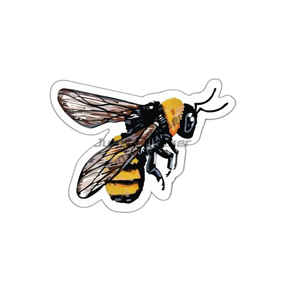 

Bee Sticker Decal Honey Flying Bodywork Bumper Guitar Phone Window Engine Cover Decorative