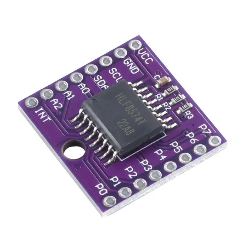 MCU-8574 PCF8574T I2C IIC IO Expansion Board 8-bit Digital I/O Port Expander Module I2C Bus Interface I/O Extension Adapter Boar