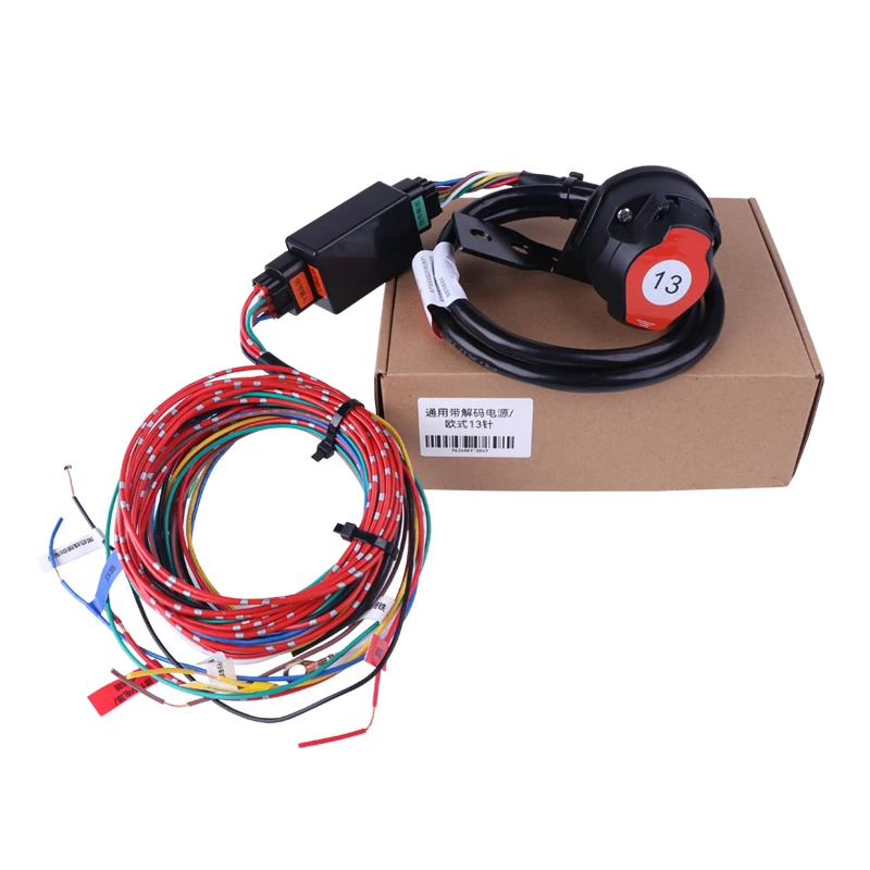 European style 13-pin of Universal wiring harness with decoder Trailer Hitch The power plugs parts fits most car models