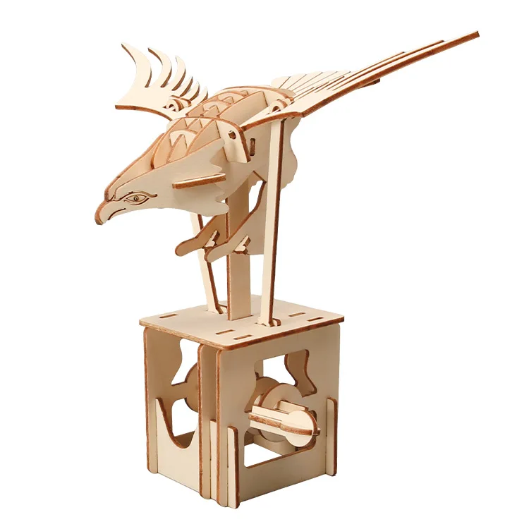 

Новые трехмерные развивающие игрушки Eagle с ручным управлением, механические вращающиеся поделки, головоломка ручной работы «сделай сам», креативная детская игрушка