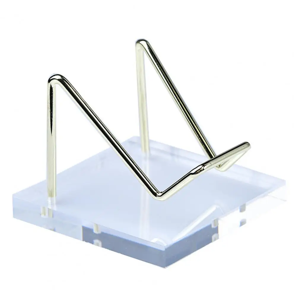 Display Stand for Collectors Acrylic Rack Sturdy Stone Display Rack Compact Acrylic Holder for Collectors Durable for Showcasing