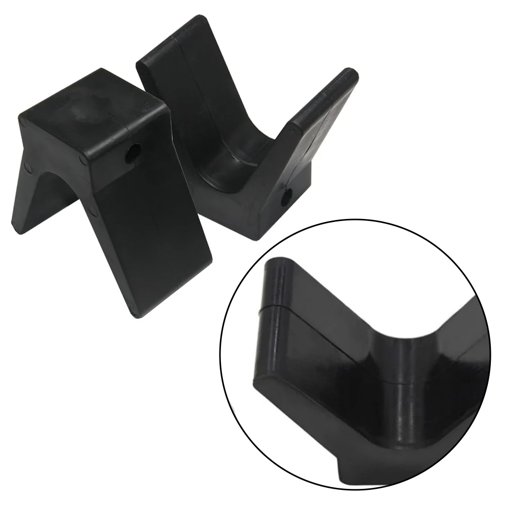 Boat Transport Protection Device Boat Trailer Bow Stop Block Black V-shaped Seat Rubber Resistant Cut Resistant