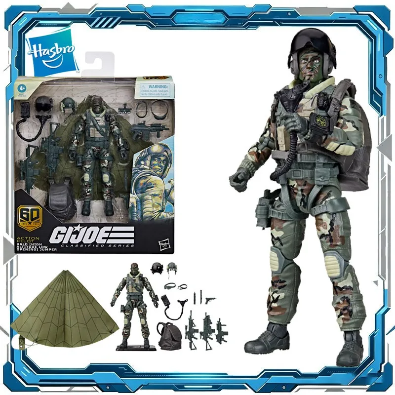 Hasbro Originl G.I. Joe Action Pilot Halo High Altitude Low Opening Jumper Action Figure Toys for Boys Girls Gift Collectible