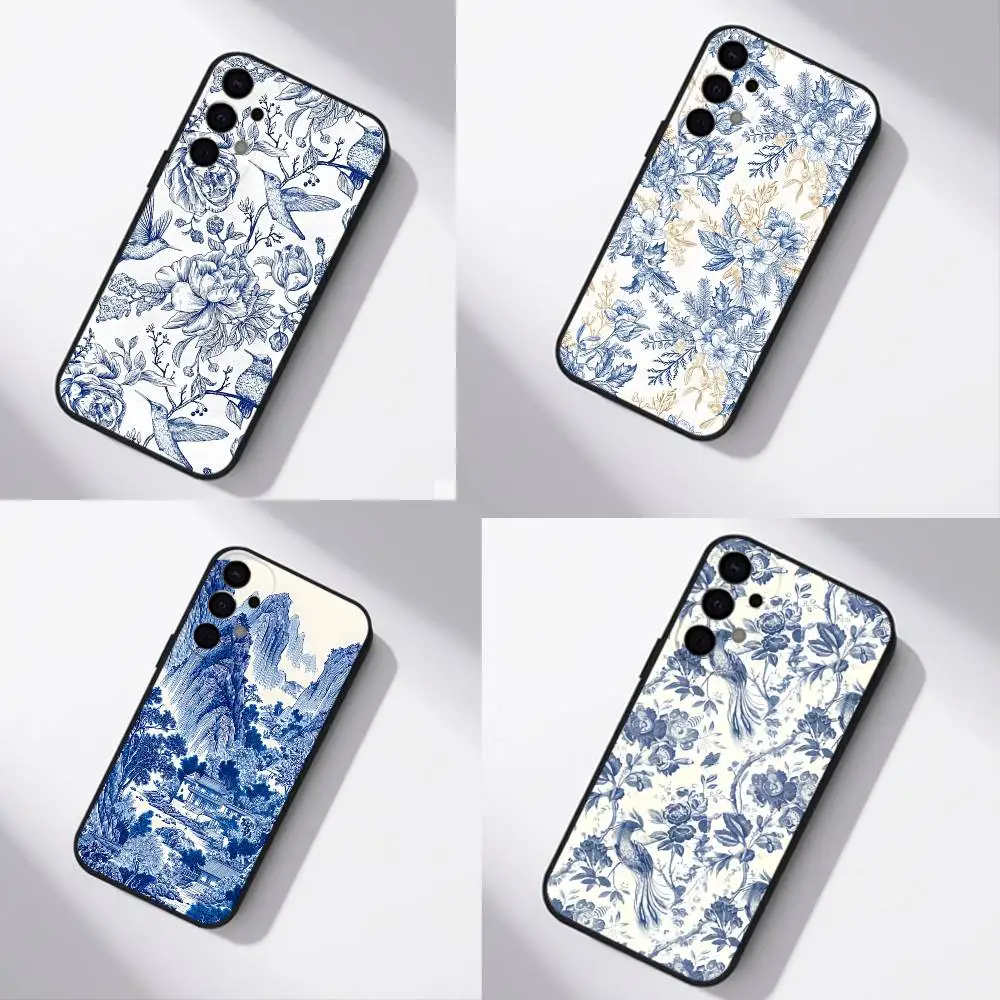 

Creative Adorable Cartoon Pattern Shockproof Phone Case For Samsung S25,S24,S21,S22,S23,S30,Ultra,S20,Plus Black Cover