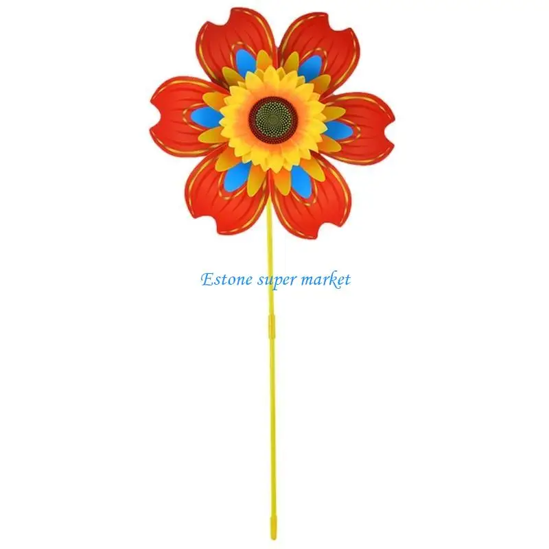 090B Dekoracja trawnika Wiatrak Duże wiatraki Poręczne zabawki wiatrowe dla dzieci