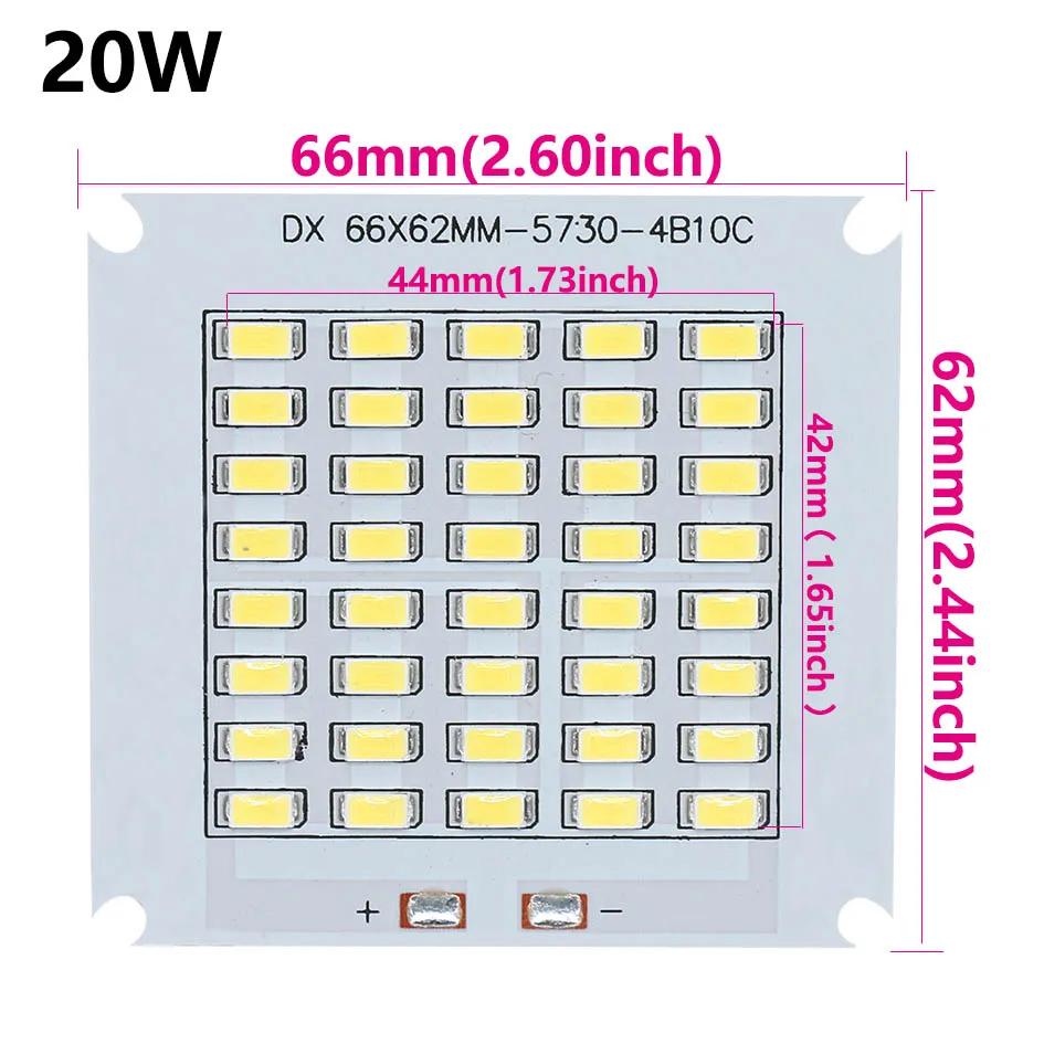 LEDチップsmd5730, smdボード,10w, 20w, 30w, 50w, 100w, 150w, 200w,スマートic, 32-36v,屋外照明用スポットライト、コールドホワイト