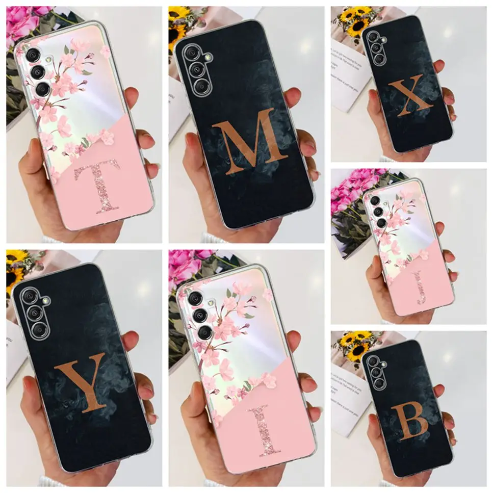

Новый чехол для Samsung Galaxy M34 5G, новейший дизайн, роскошный цветок, мягкий силиконовый чехол из ТПУ для Samsung M 34 F34 5G, чехол для телефона
