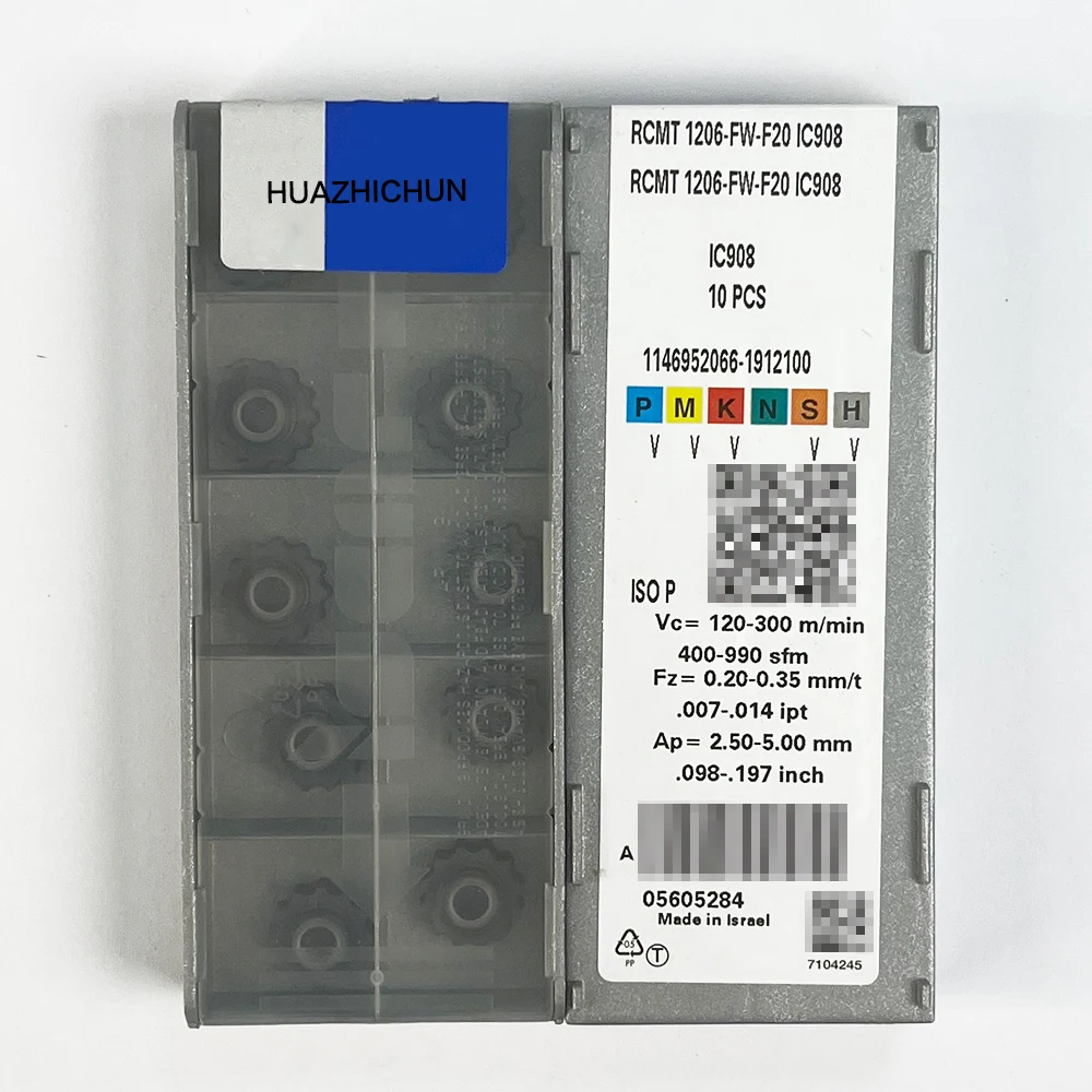 HUAZHICHUN RCMT1206-FW-F20 IC908 إدراجات Carbird