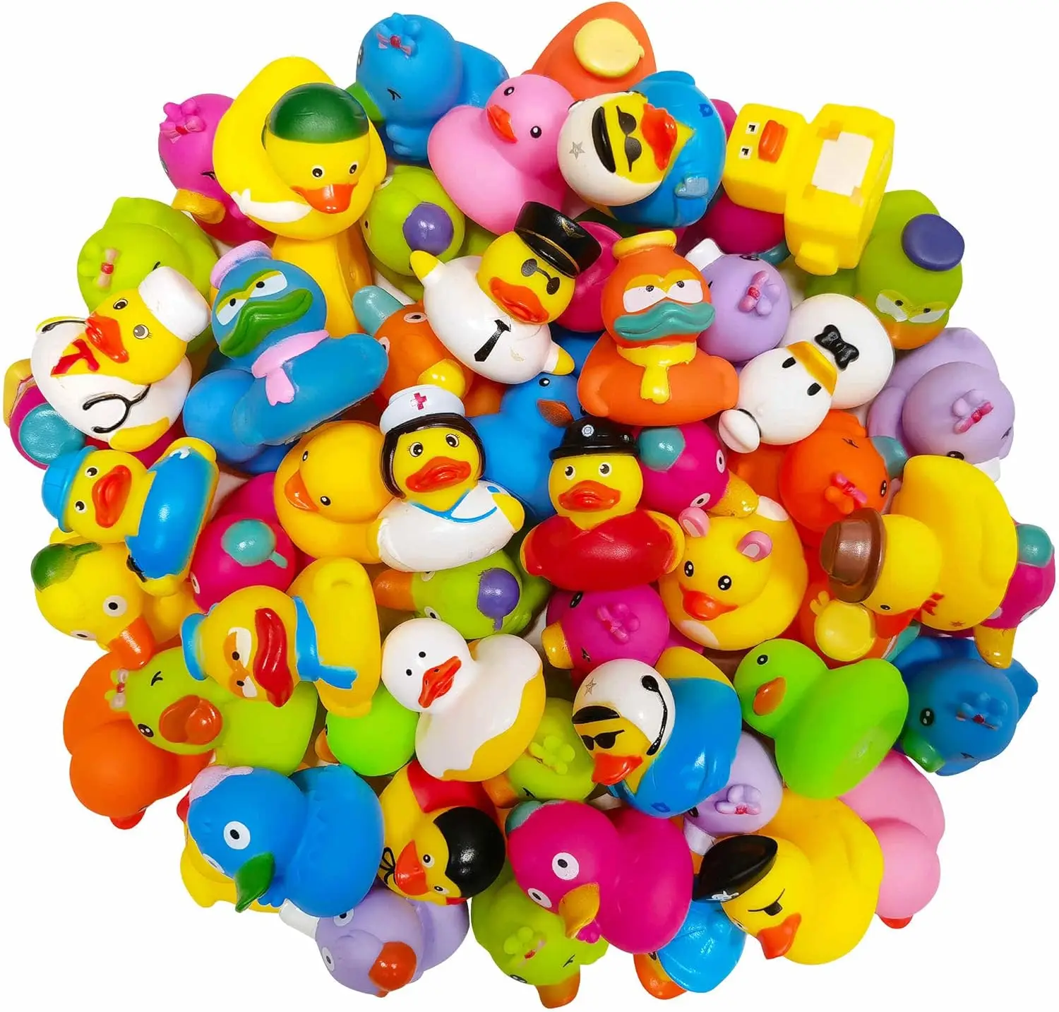 5-40 PCS New Cute Rubber Duck Assorted Duck Toys Shower Toy Gifts Birthday Party Gifts Decorations