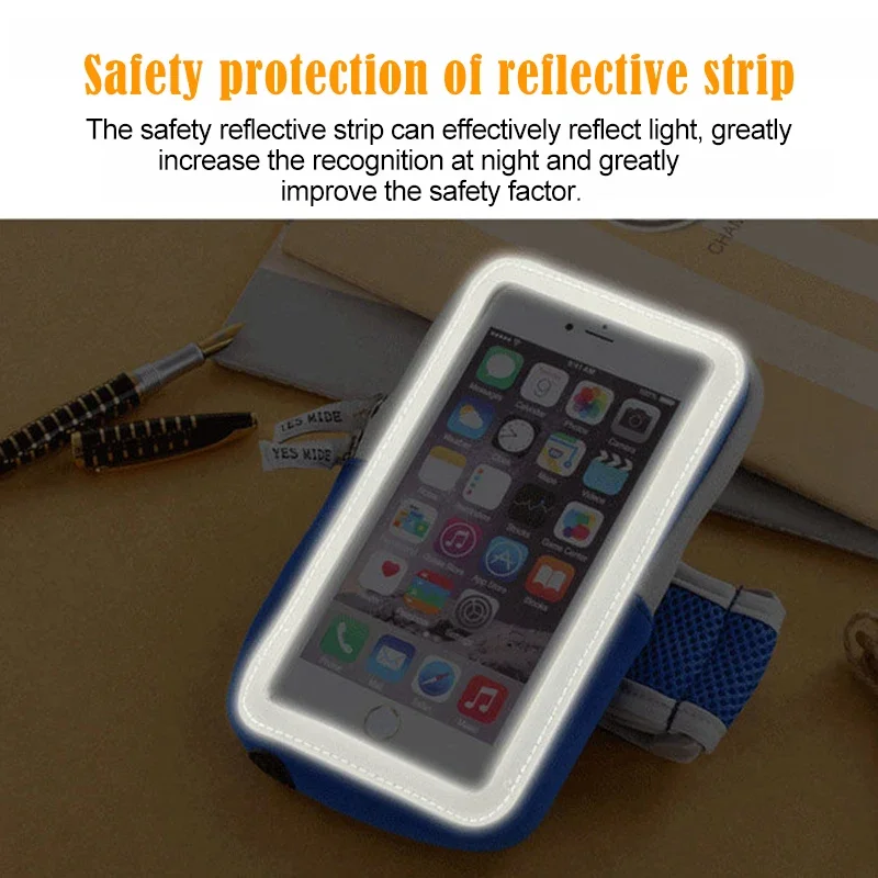 조깅을위한 휴대 전화 완장 용 스포츠 가방 Iphone 14 Pro Max 케이스 mp3/mp4 가방 휴대 전화 액세서리 여성 통기성