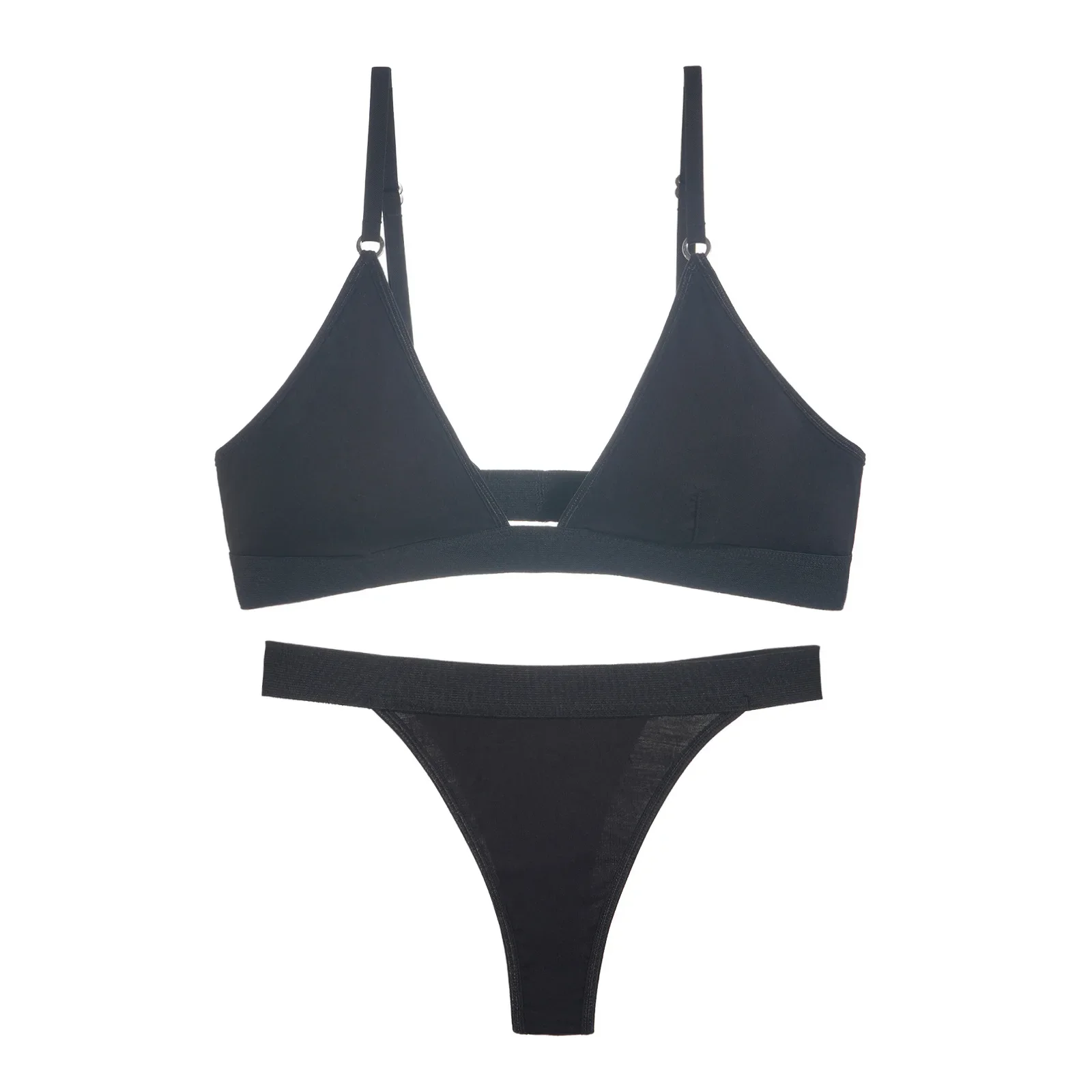 Frauen Nahtlose Bhs Set Niedrigen Taille Höschen Nonwire Bh Komfort Bralette Sexy Dessous Set Weiblichen Push-Up Bh Unterwäsche