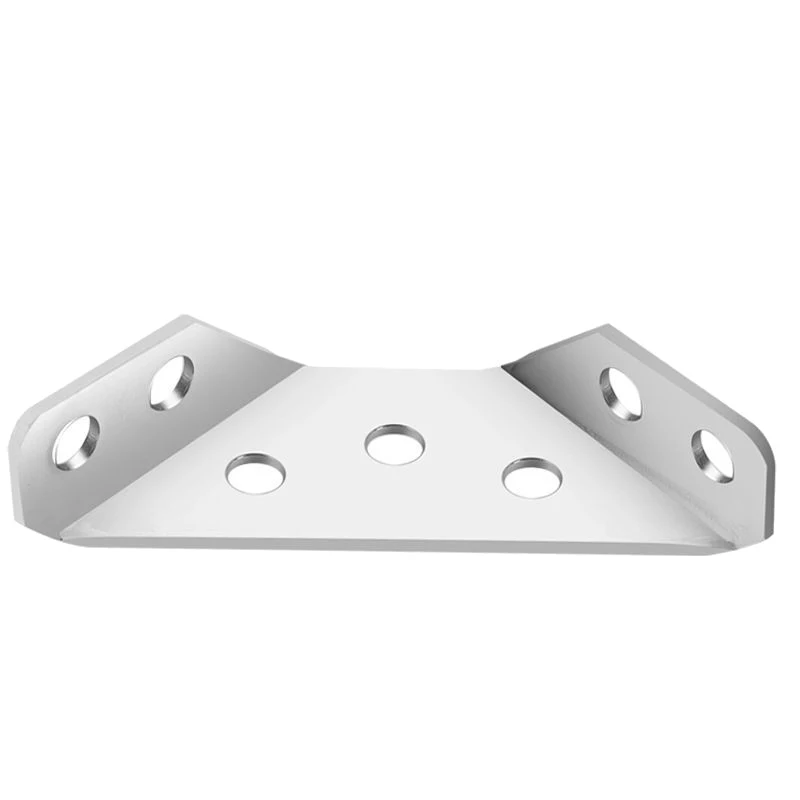 100PCS Corner Brackets Stainless Steel Furniture Angle Shelf Connector Cabinet Support Fixing Frame Corner Brace With Screw
