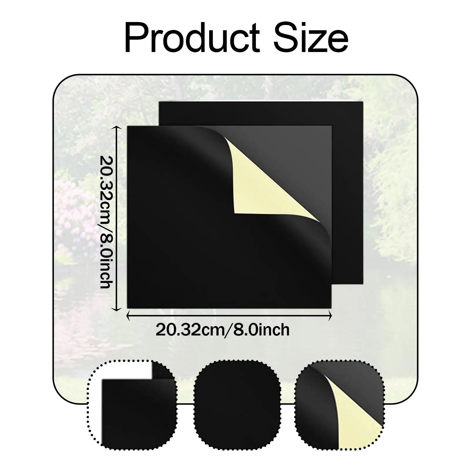 Pond Liner Repair Patches Watertight Seal High Temperature Resistant Outdoor