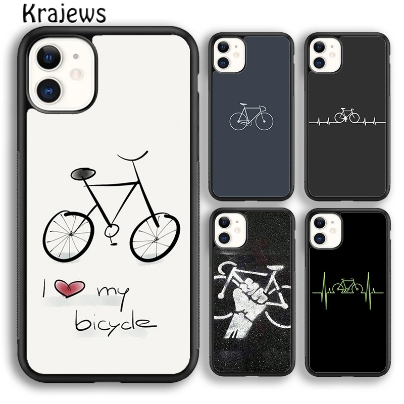 Beat heart BIKE CYCLING Sport Phone Case Cover For iPhone 16 15 14 plus XS XR 11 12 mini 13 pro max coque Shell Fundas