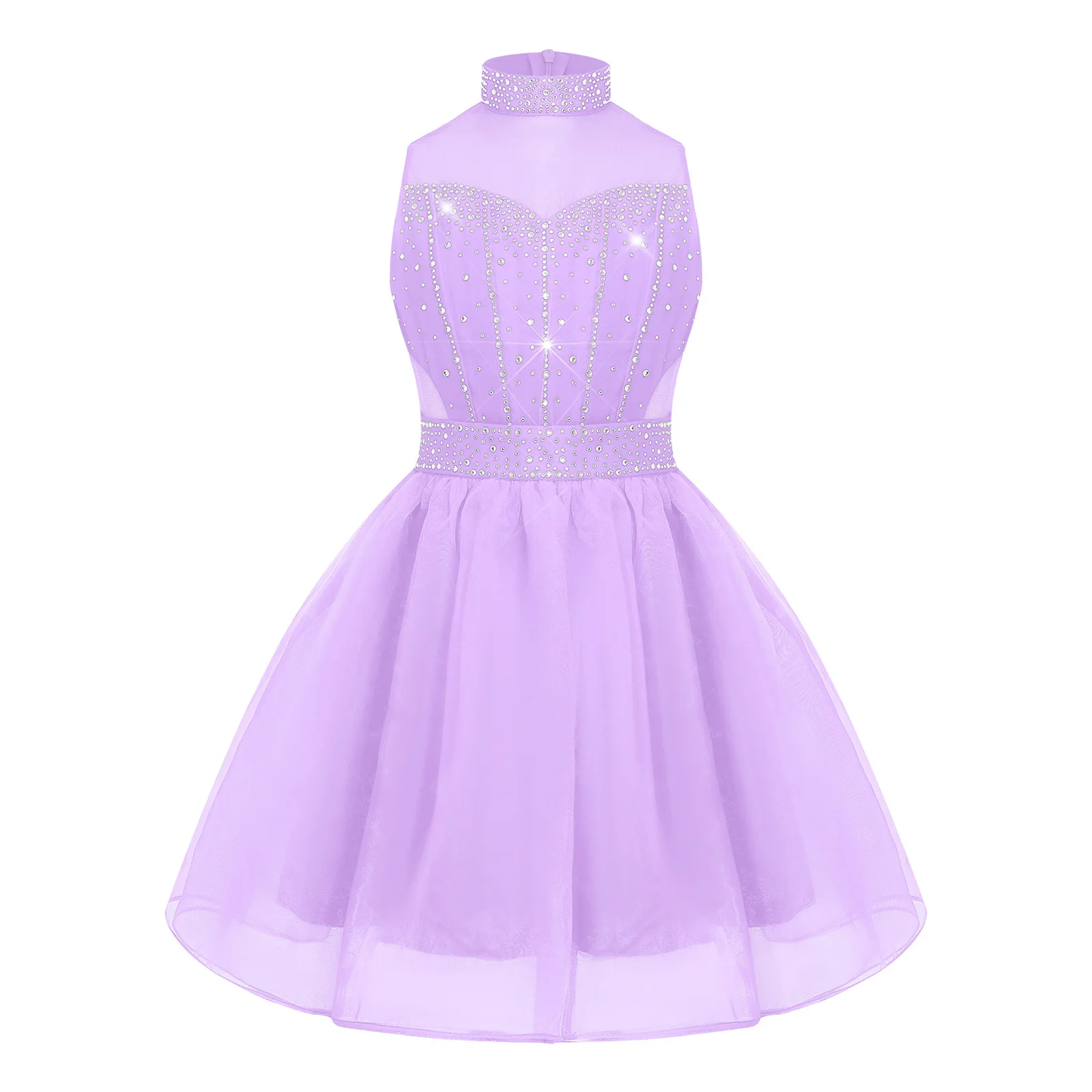 

Детское платье для девочек, блестящее тюлевое платье со стразами для свадебной вечеринки, одежда для причастия, детское платье на день рождения, для выступлений на сцене