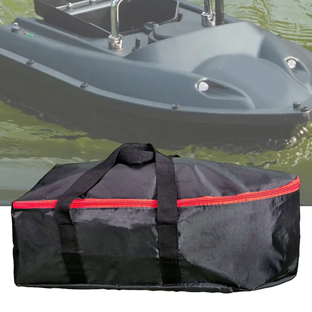 Smooth Zipper Bait Boat Storage Bag Tear-resistant Large Capacity Durable Remote Control Two-bin Bait Boat Carrier Bag