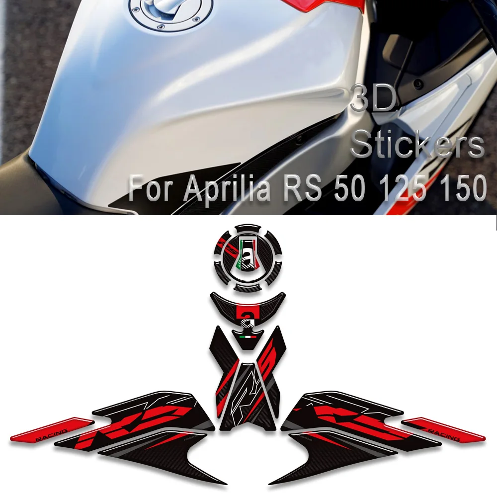 

Tank Pad Bike Cap Grips Gas Fuel Kit Knee Stickers For Aprilia RS RS4 RSV 50 125 150 GP 1000 R Factory Decals Protection