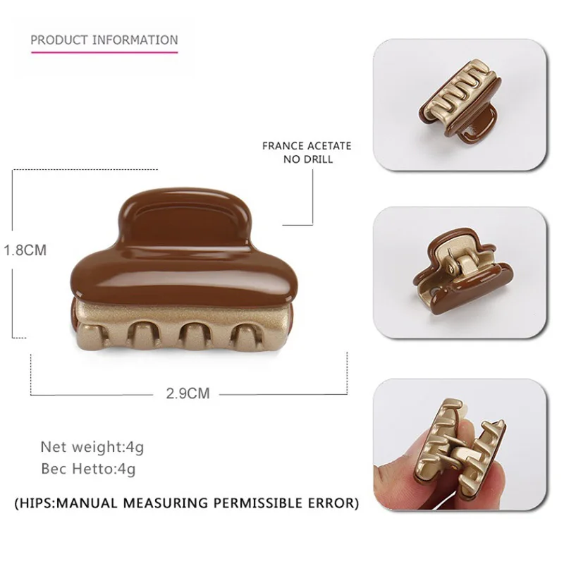 Cute A Paris French Styles Hair Claw Clip for Women Girls Acetate Hair Accessory Ornament Jewelry, Ponytail Holder for Party