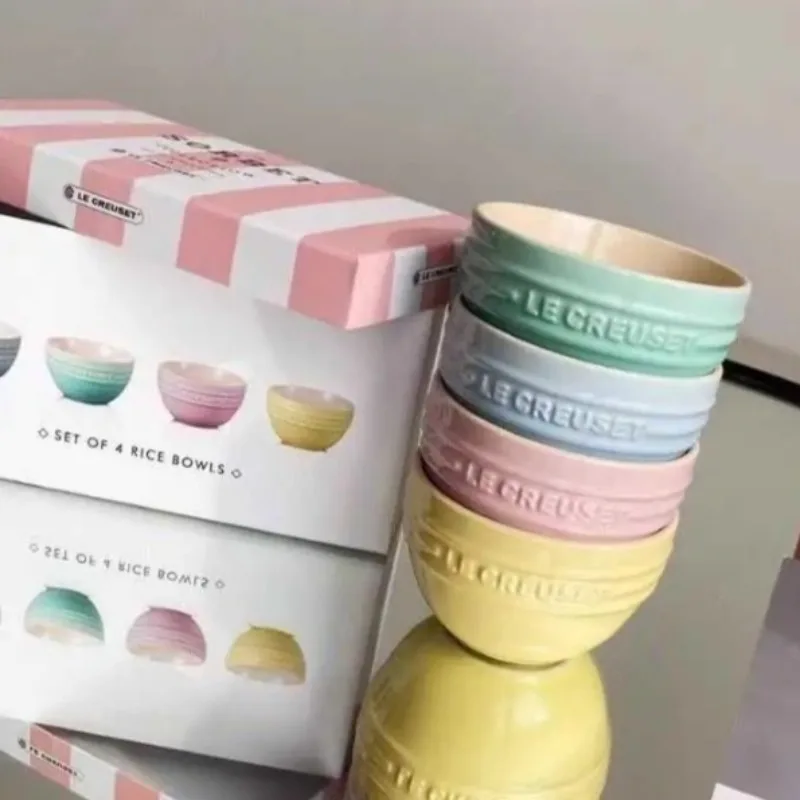

10cm Ceramic Bowl Cool Color Breakfast Fruit Rice Soup Small Bowl Multi Purpose Cute Tableware Kitchen Items Accessories Gift