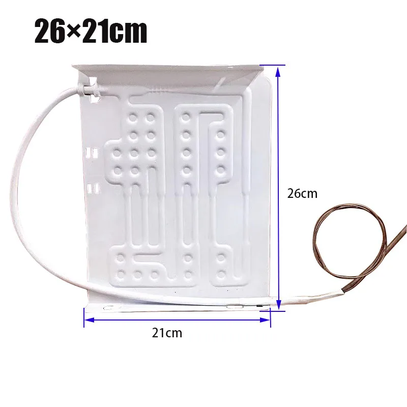26x21cm Kühlschrank-Verdampferplatte aus Aluminium für Gefrierschränke und Kühlvitrinen, Aufblasbare Verdampfungsplatte