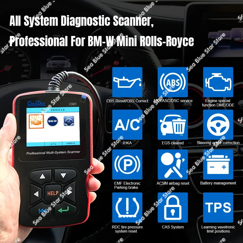 Creator BMW C501 OBD2 Scanner CE Certification