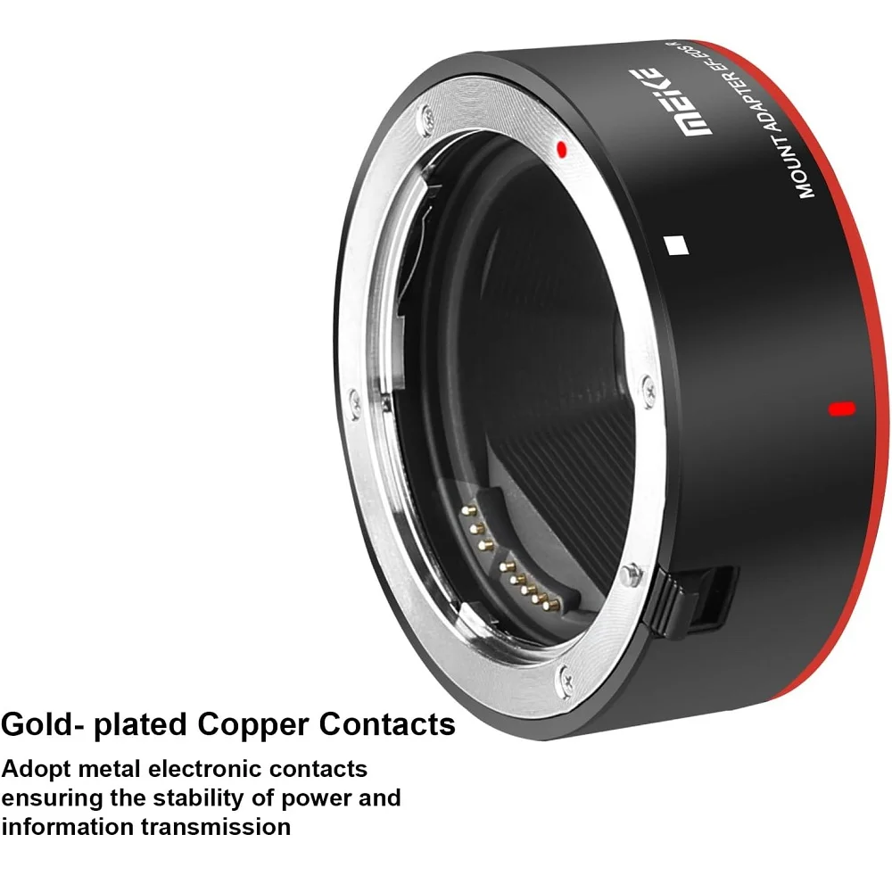 Meike AF Auto Focus Lens adapter Ring for Canon EF / EF-S Mount lens to Canon EOS R R5 R6 R7 R10 R6 mark ii RP C70 and RED Komod