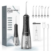 Sejoy Dental Oral Irrigator Water Flosser Thread Teeth Pick Mouth Washing Machine 4 Nozzels 4 Modes Magnetic Rechargeable