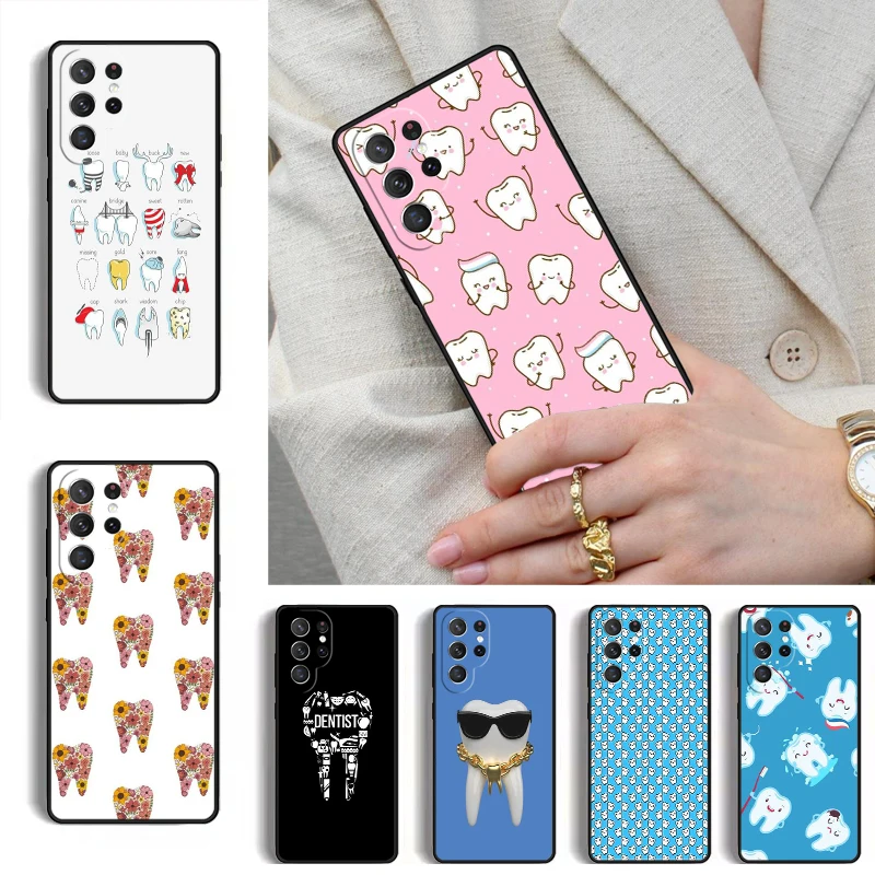Funny Dentist Dentistry Phone Case for Samsung Galaxy S26 S25 Ultra S24 S23 S22 S21 Plus Note 10 Bumper Cover