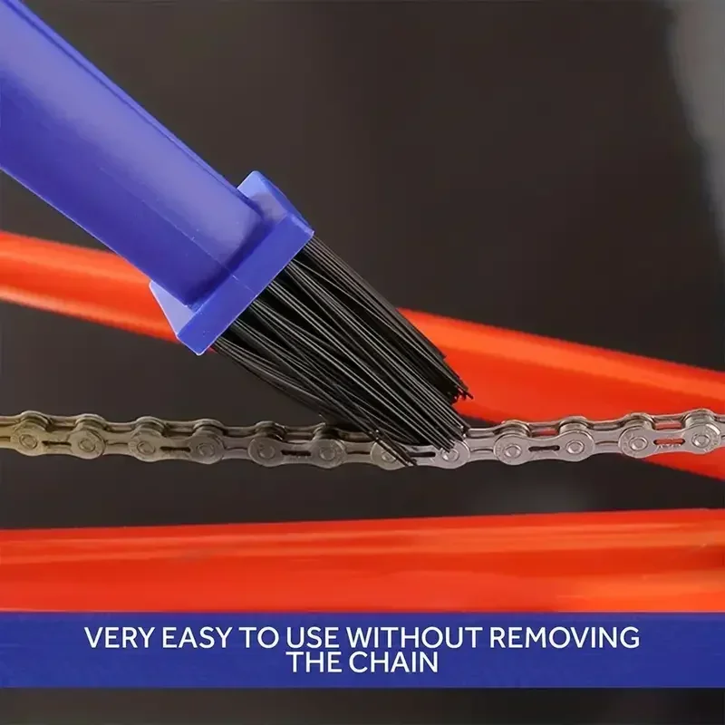 Пластиковая щетка для чистки цепи мотоцикла, щетка для проверки шестерен, инструменты для чистки горного велосипеда на открытом воздухе