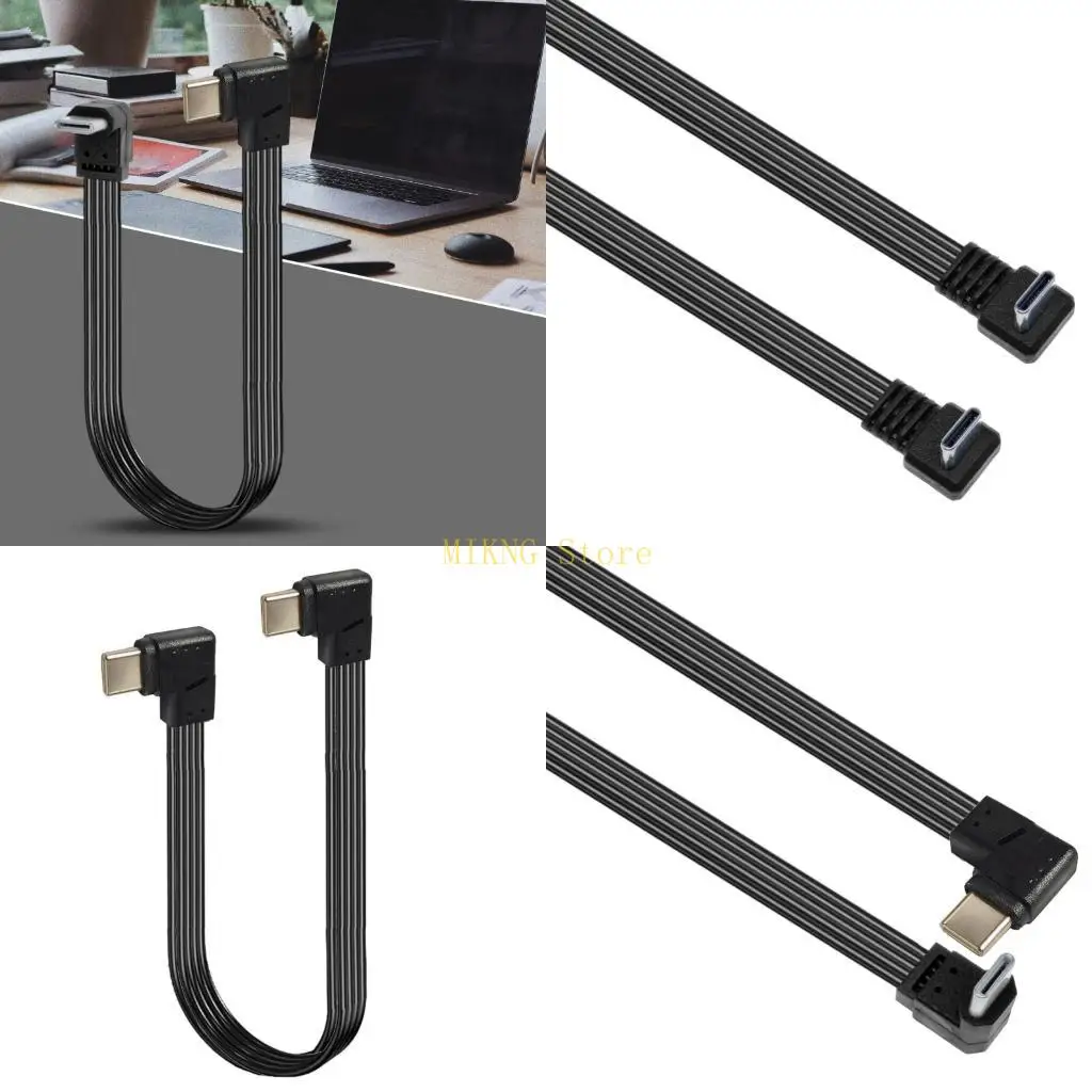 90 Degree Extension Cable USB C Male to Type C Data Adapter Cord 45W Fast Charging best sale