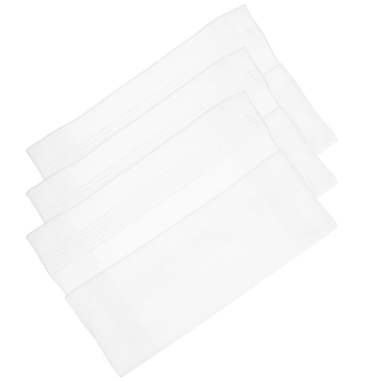 3 قطع من باندانا القطنية النقية للرجال بتصميم مربع ناعم ومرن ومريح وإكسسوارات عصرية للرجال