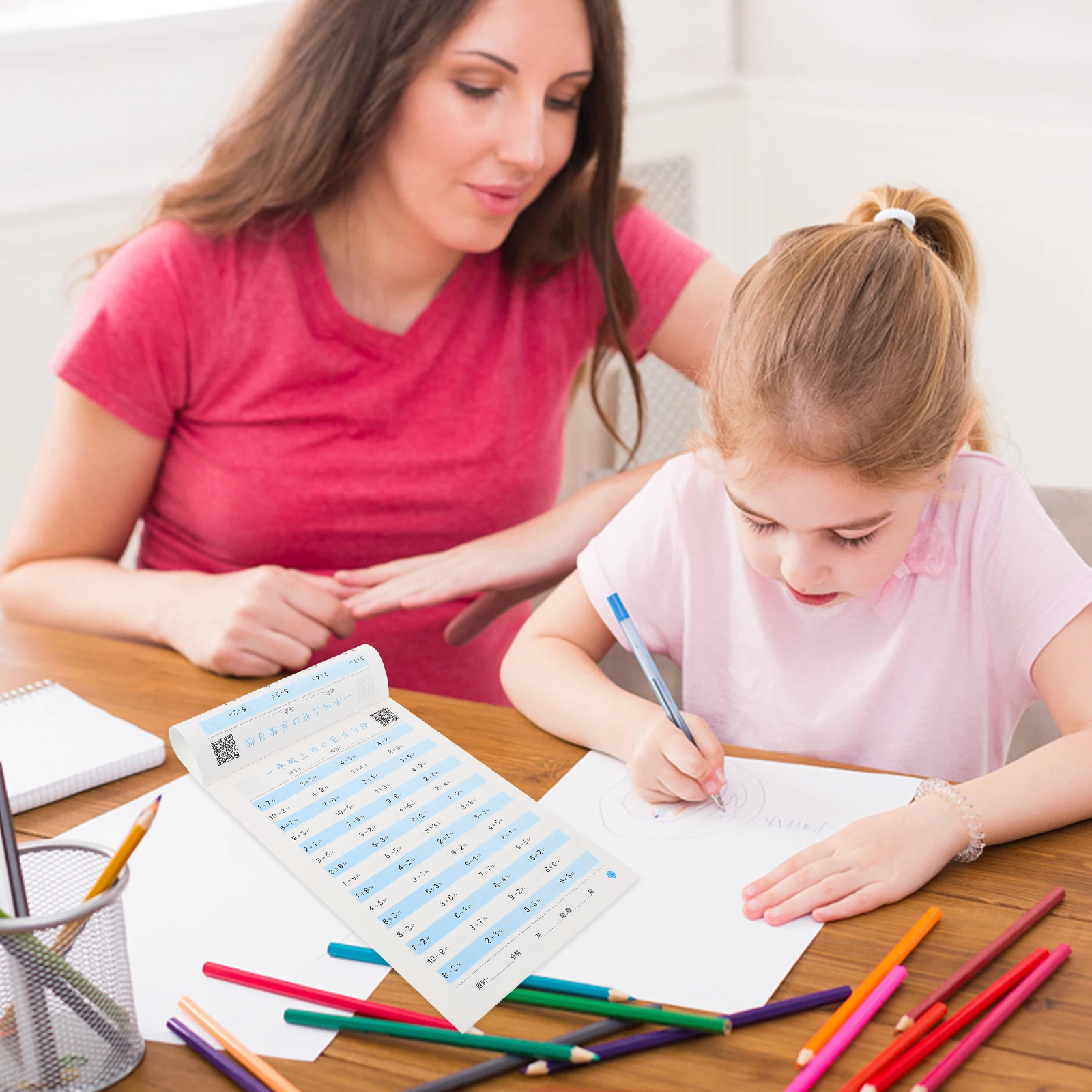 Oral Arithmetic Question Card First Grade Math Workbook Mental Calculation Practice Counting Exercise Book Preschool Kids