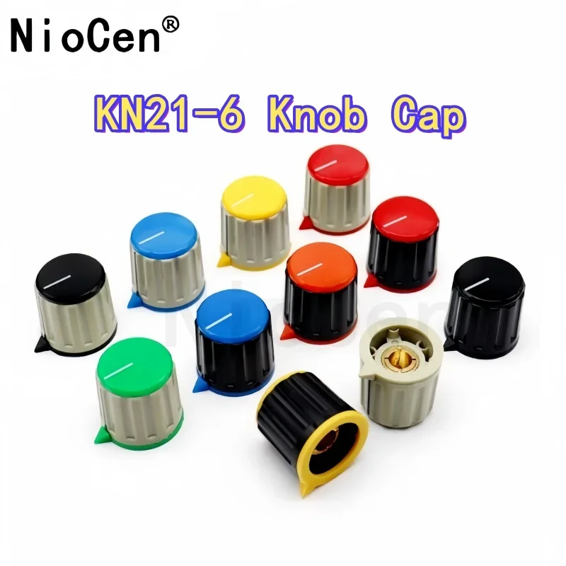 

（1pcs）KN21-6 knob cap, speed regulator switch cap, screw knob, potentiometer, instrument panel, operation knob