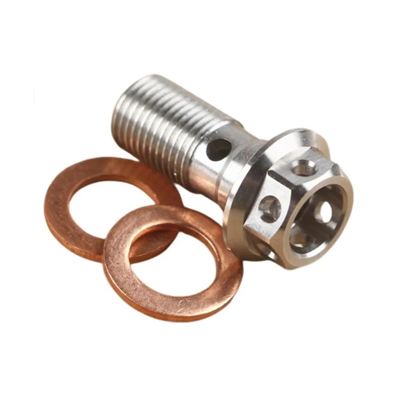 Универсальный ЧПУ M10 * 22 шаг резьбы 1,0/1,25 мм мотоциклетные тормозные суппорты винт гидравлический главный тормозной цилиндр масляный шланг банджо болт