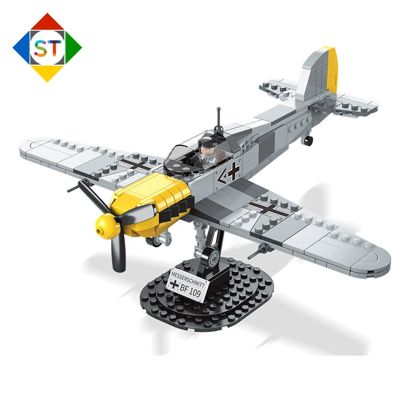 327Pcs Bricks WWII Military Model Tomahawk Fighter Building Blocks/Educational Assembly Toys For Boys/Boys Children Adult Gifts