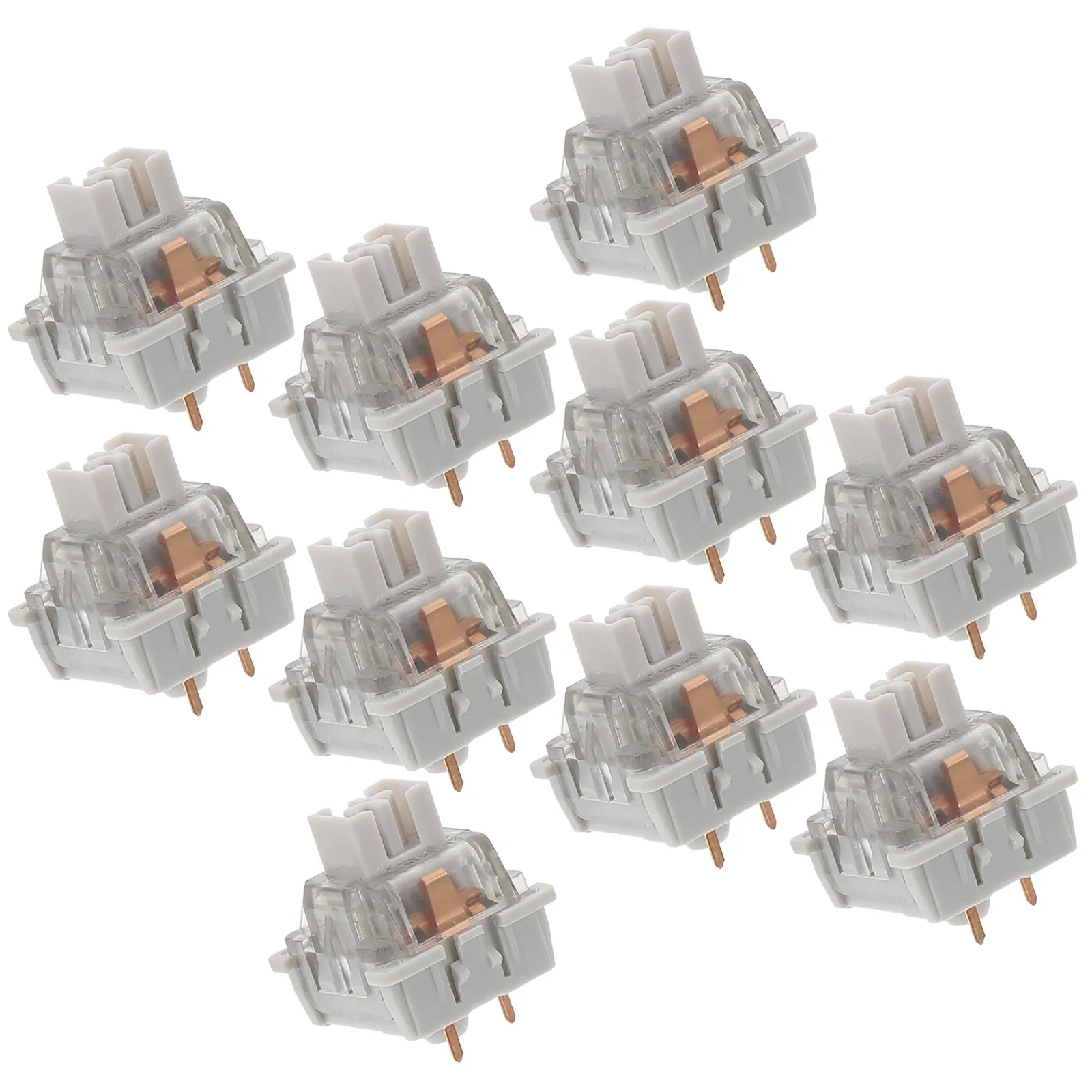 

10Pcs Mechanical Keyboard Linear Stable Three-Legged Smooth Replacement Part for Gaming Keyboard Supplies