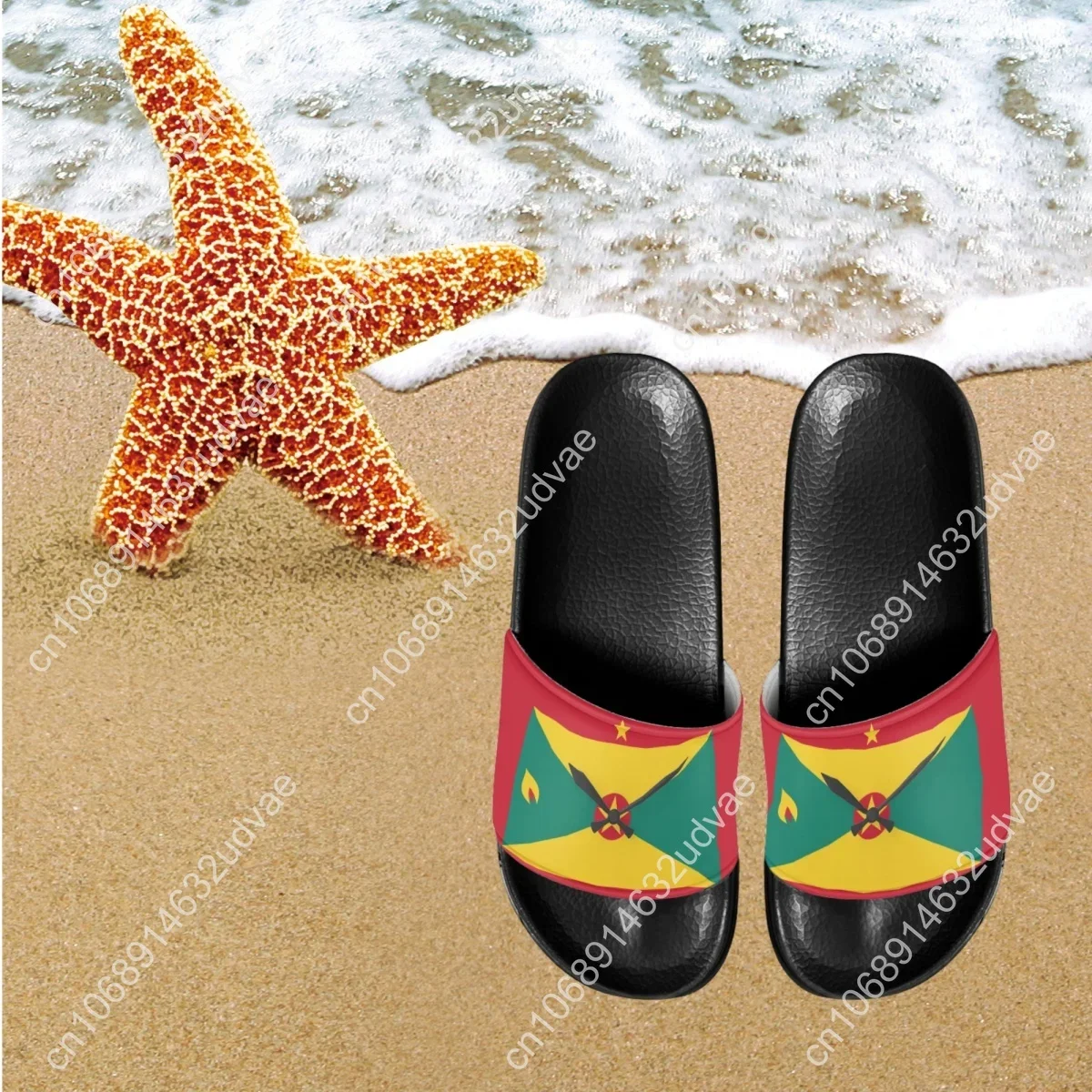 Beach Slides 2023 Fashion Grenada Flag Design Comfortable Non Slip Women Home Slippers Casual Flats Summer Bathroom Zapatillas