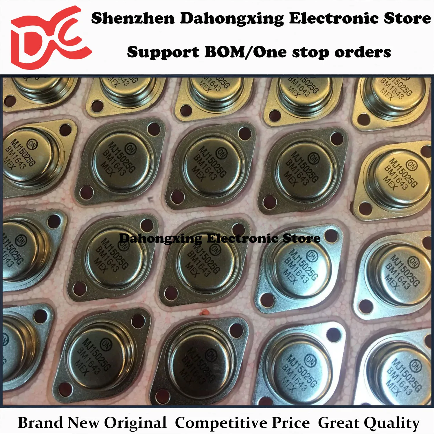 

New Original 1Pair MJ15025G + MJ15024G TO-3 Audio Amplifier Transistor Electronic Components Great Quality