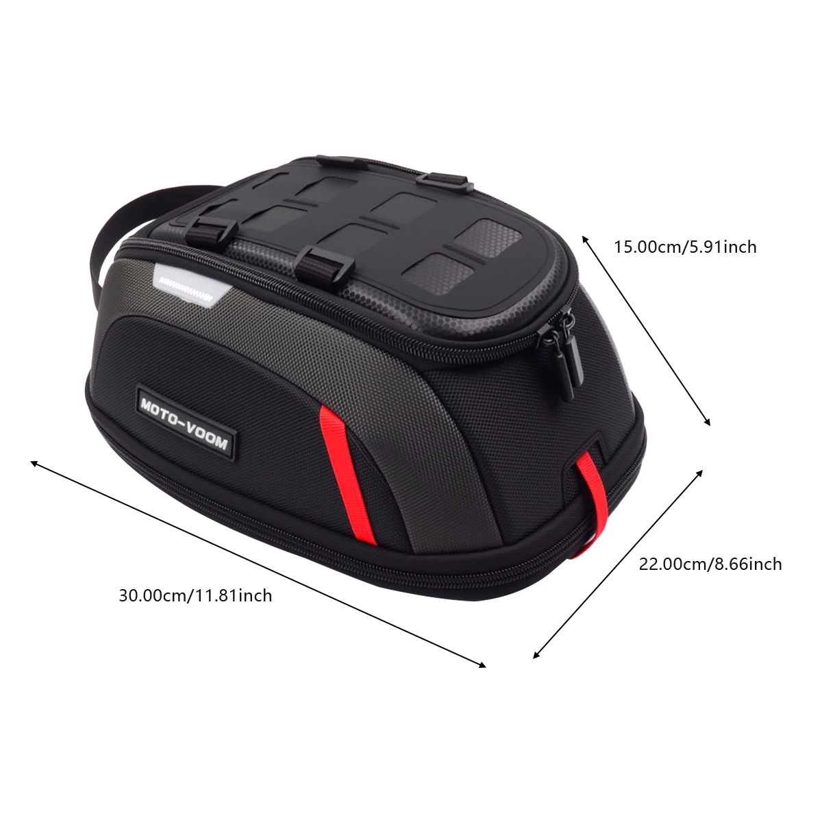 Universal Magnetic Motorcycle Tank Bag Portable Card Phone Tool Bag Black For BMW R1200GS ADV R1250GS R 1250 GS F850GS F 750GS - view 2