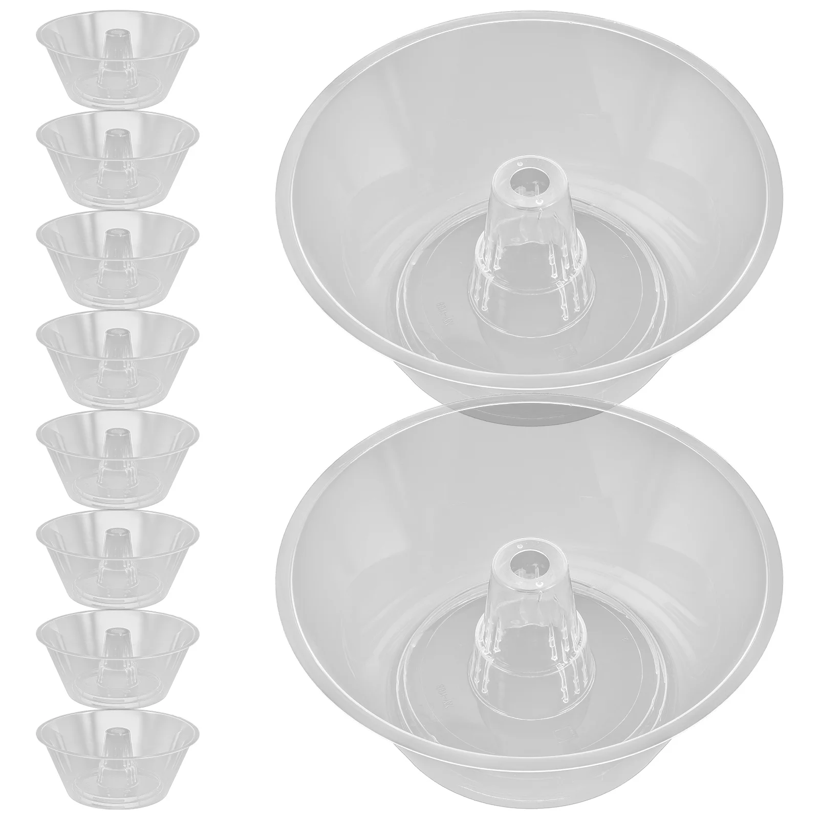 

10 Pcs Popcorn Tray Combined Food Bowl Portable Snack Delicate Beverage Cup Small Drink Mugs