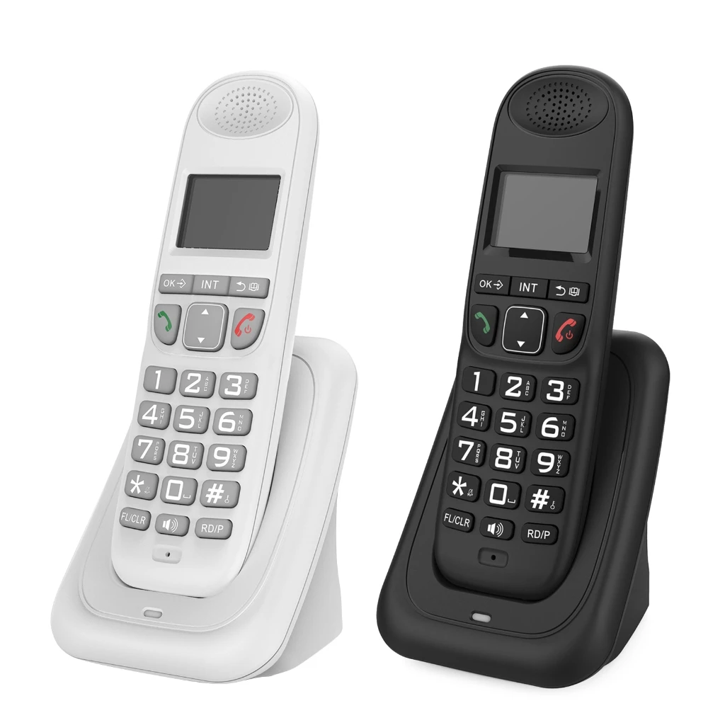 1pc Cordless Telephone With Multi Languages Caller Display Handfree Backlit Phone Handsfree For Home Office Desktop D1003