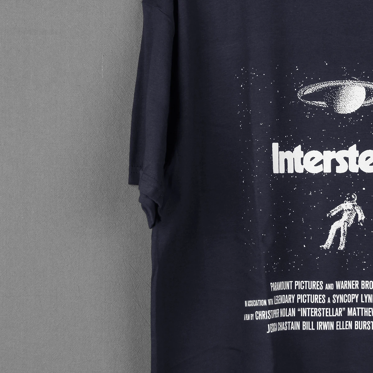 Interstellar T-Shirt Christopher Nolan Movie 2001 A Space Odysse Inception Source Code Men Cotton Long Sleeves Washed Tee Shirt