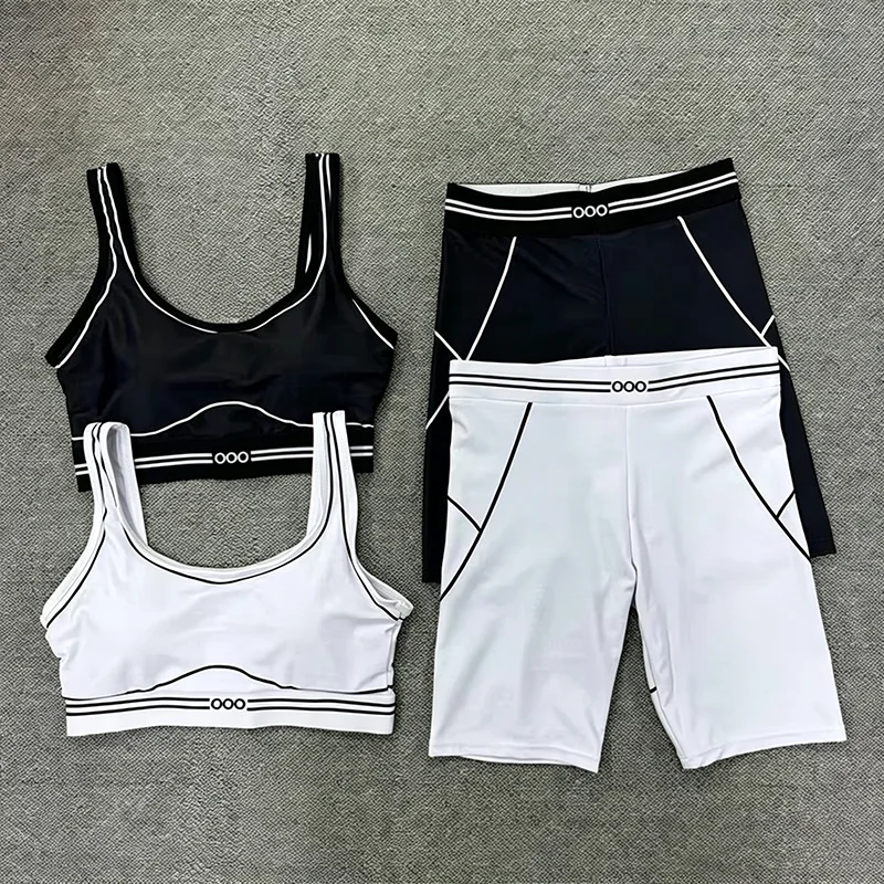 Women Two Piece Set Yoga Outfit Tank Top and Shorts Pilates Fitness Workout Breathable Comfortable Versatile